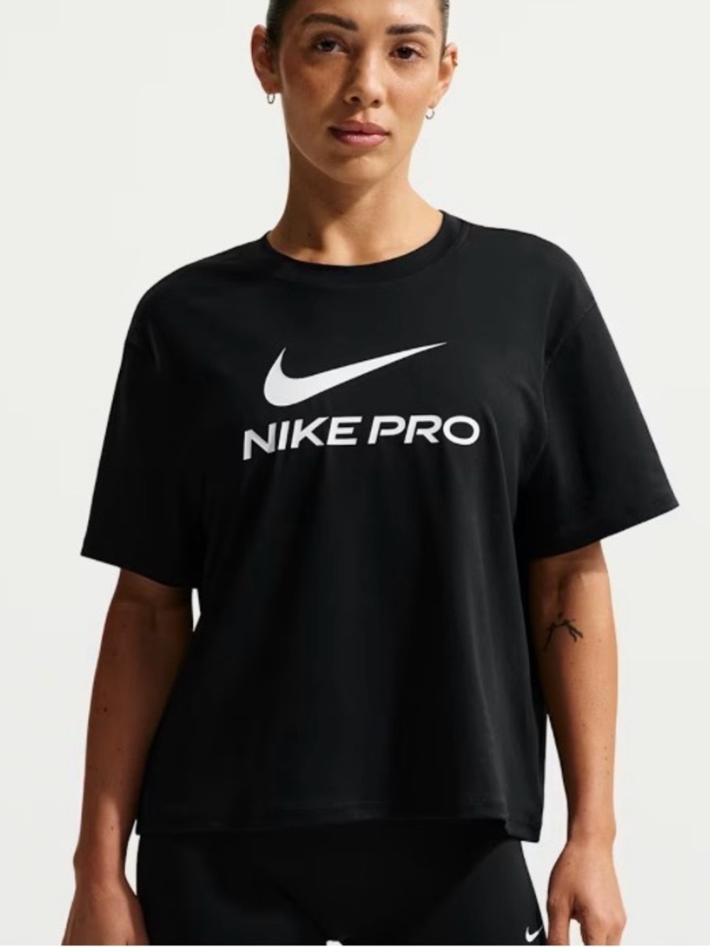 Nike Black NIKE PRO Loose Short Sleeve Tee